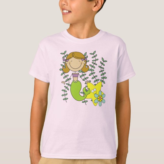 Camiseta Sereia de cabelo de Brown (Frente)