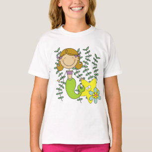 Camiseta Sereia de cabelo de Brown