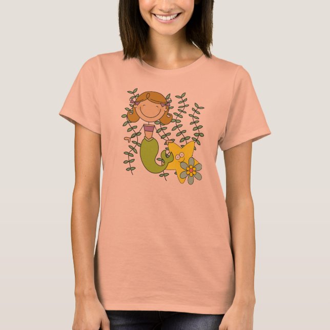 Camiseta Sereia de cabelo de Brown (Frente)