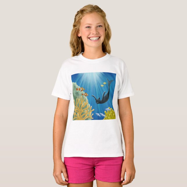 Camiseta Sereia de Cat (Frente Completa)