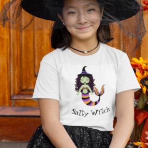 Camiseta Sereia de Halloween Bruxa Salgada