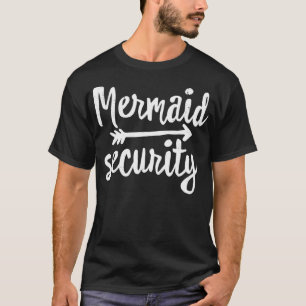 Camiseta Sereia de Segurança T-Shirt Mulheres Mãe Mulher Na