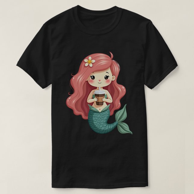Camiseta Sereia do Café (Frente do Design)