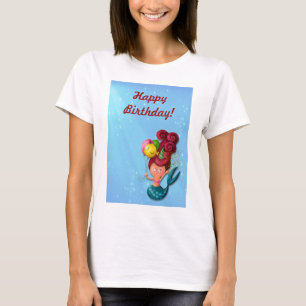 Camiseta Sereia do feliz aniversario