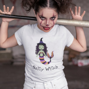 Camiseta Sereia do Halloween das Bruxas Salty