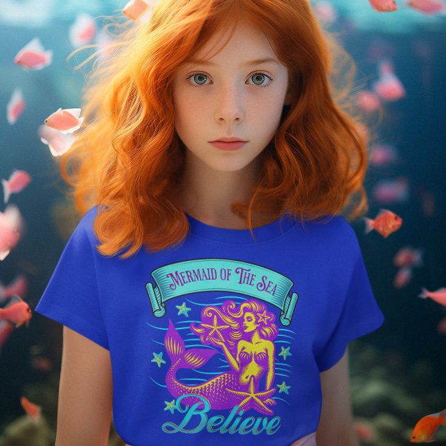 Camiseta Sereia Do Mar Acredita (Criador carregado)