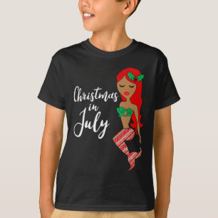 Camiseta Sereia do Natal em Julho