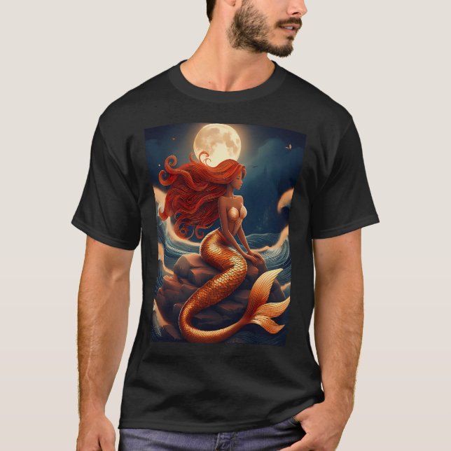 Camiseta Sereia Dourada (Frente)