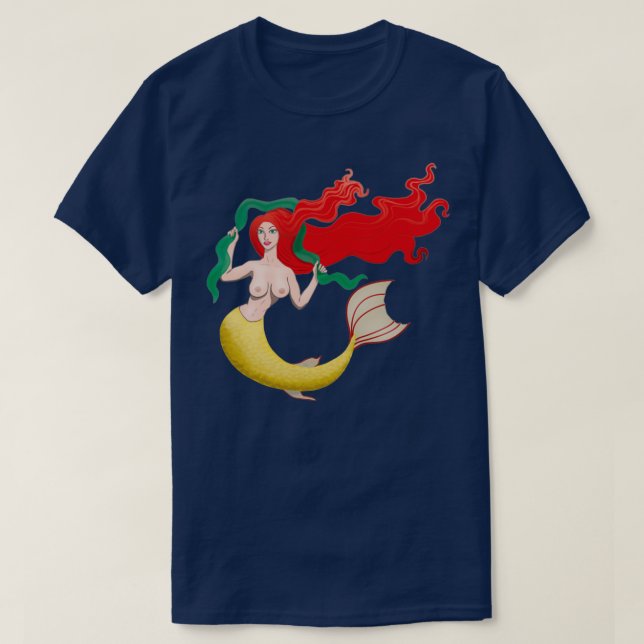 Camiseta Sereia Elegante (Frente do Design)