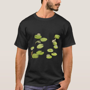 Camiseta Sereia em uma Lagoa de Lírios