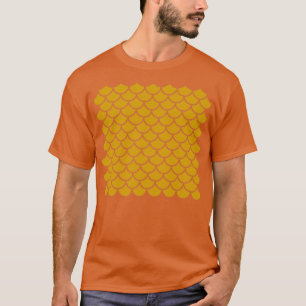 Camiseta Sereia Escala de Sereias Padrão sem costura