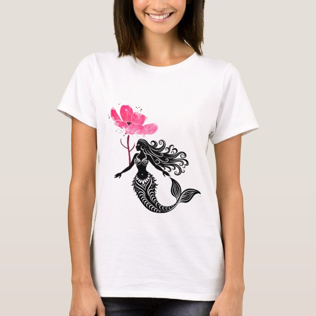 Camiseta Sereia, fantasia (Frente)