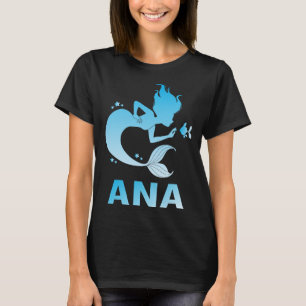 Camiseta Sereia Feliz - Nome da Ana