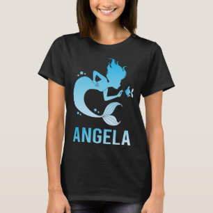 Camiseta Sereia Feliz - Nome da Angela