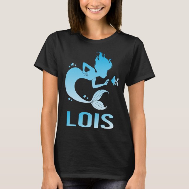 Camiseta Sereia Feliz - Nome da Lois (Frente)