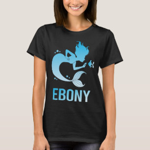 Camiseta Sereia Feliz - Nome Ebony