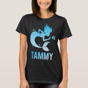 Camiseta Sereia Feliz - Nome Tammy