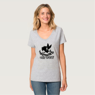 Camiseta Sereia Fora de Serviço Praia Divertida