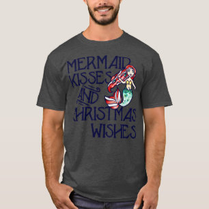Camiseta Sereia Kisses e desejos de Natal
