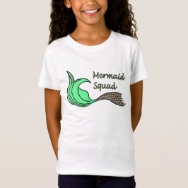 Camiseta Sereia Laranja e Verde