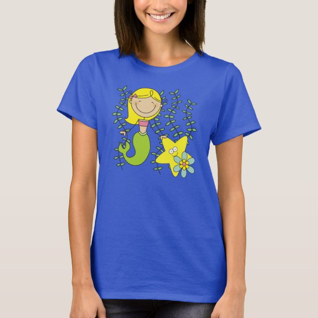 Camiseta Sereia loura (Frente)