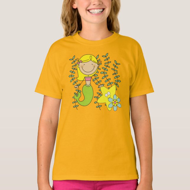 Camiseta Sereia loura (Frente)