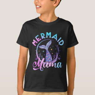 Camiseta Sereia Mama Seashell Aniversário Mulheres Oceano M