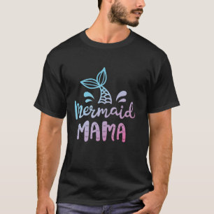 Camiseta Sereia Mamãe Engraçada Mãe Mamãe Correspondendo Fa