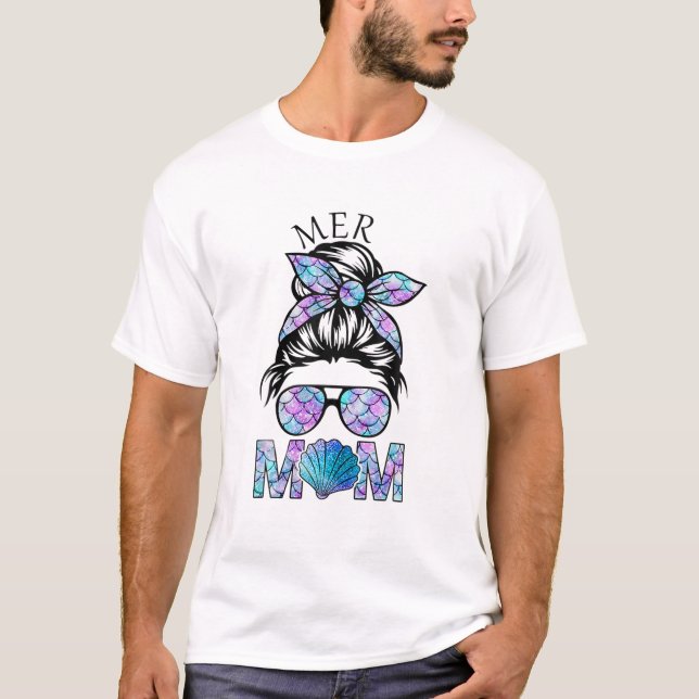 Camiseta Sereia Mamãe Mamãe Mama Cabelo Mensageiro Óculos M (Frente)
