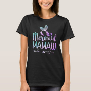 Camiseta Sereia Mamaw Família Correspondente Aniversário