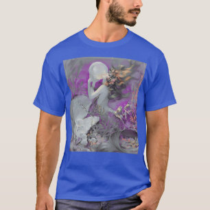 Camiseta Sereia Mítica Vintage Retro Roxo Lavendo Roxo 1930