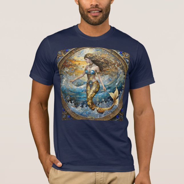 Camiseta Sereia nas ondas do oceano (Frente)