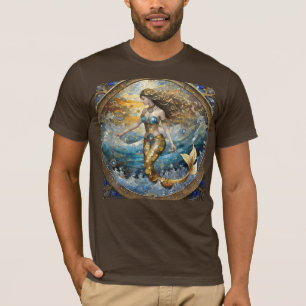 Camiseta Sereia nas ondas do oceano
