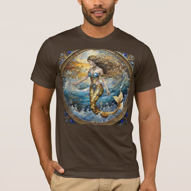 Camiseta Sereia nas ondas do oceano (Frente)