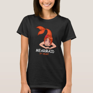 Camiseta Sereia No Coração Criança No Coração