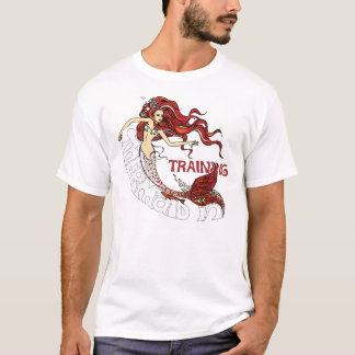 Camiseta Sereia no treinamento (redhead)