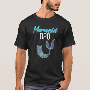 Camiseta Sereia Pai Papá Pai Dia de os pais Peixe-Cauda