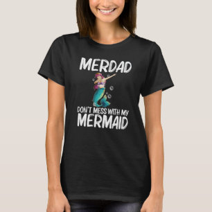 Camiseta Sereia Para Papai Pai Sereio Humano Peixe Criatura