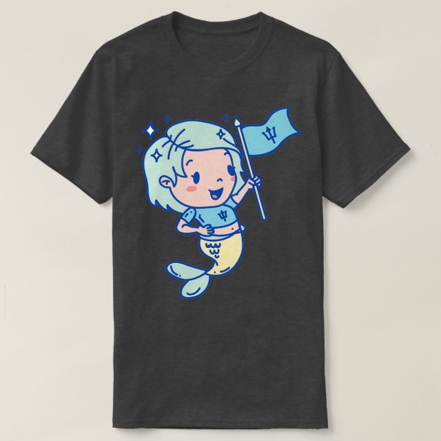 Camiseta Sereia Patriótica (Frente do Design)