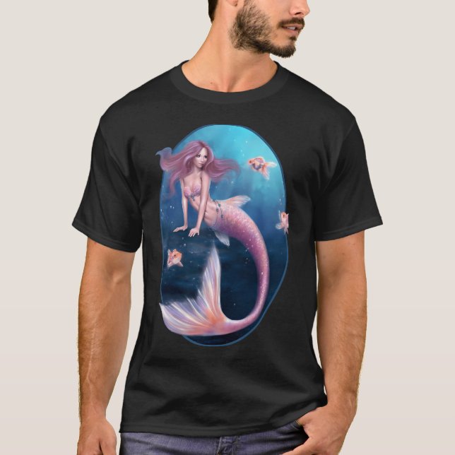 Camiseta Sereia Peixe Dourado Aurelia (Frente)
