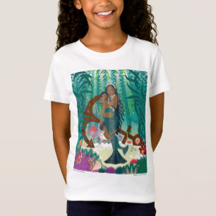 Camiseta Sereia (pele castanha e olhos)