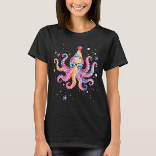 Camiseta Sereia polvo aniversário verão correspondente aquá