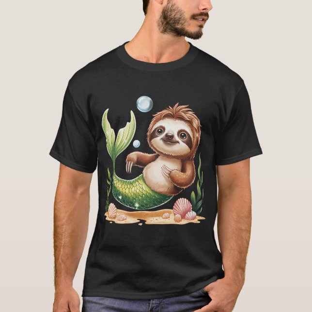 Camiseta Sereia Preguiça (Frente)