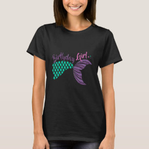 Camiseta Sereia Rainha Birthday Rapariga B dia