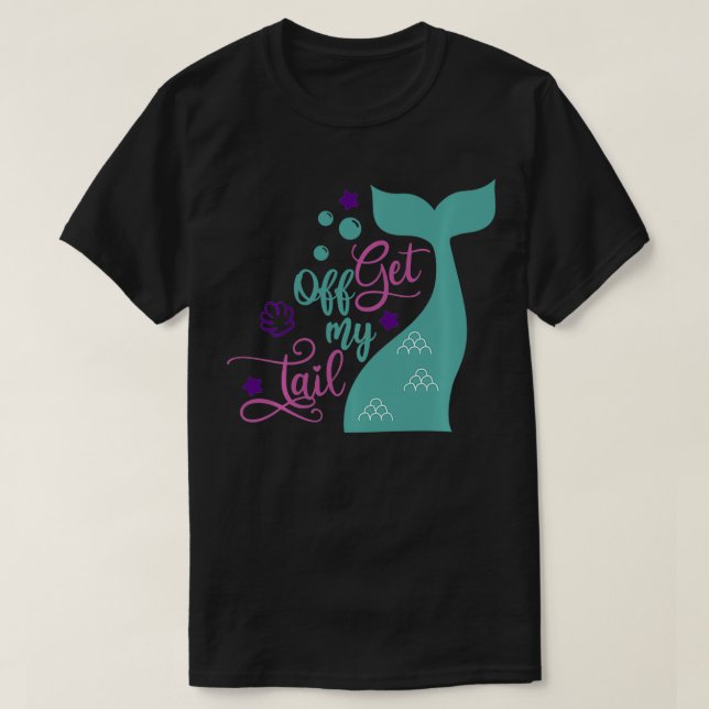 Camiseta Sereia Sai Do Meu Presente (Frente do Design)