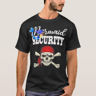 Camiseta Sereia Segurança Pirata Meninos Pirata Sereias