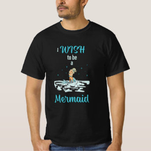 Camiseta Sereia Sereia Menina Marinha Engraçada Noite Dotad