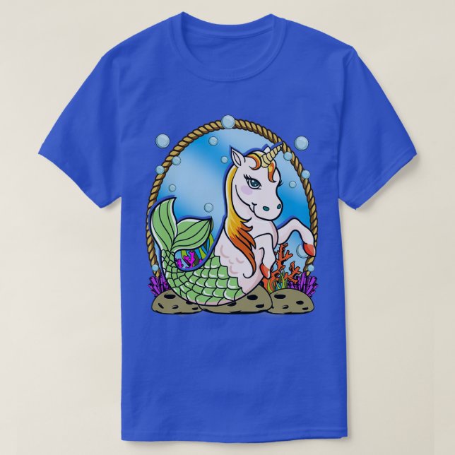 Camiseta Sereia Simulada e Engraçada (Frente do Design)