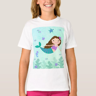 Camiseta Sereia Sob O Mar