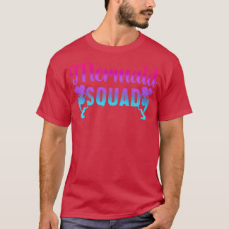 Camiseta Sereia Squad Ocean Party for Women and Girls
